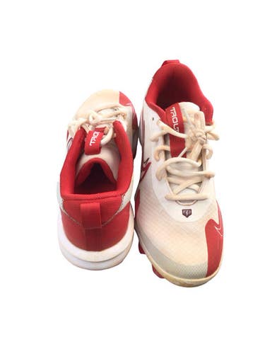Used Nike TROUT 27 SIZE 5.5 BB/SB Cleats Cardinal And White Junior 05.5 11760-S000088271