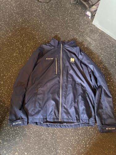 Notre dame Blue Men's XL CCM Jacket (Used)
