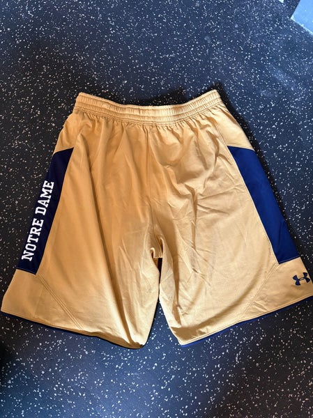 Notre dame Gold XL Men's Under Armour Shorts (Used)