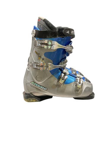 Used Atomic BETA CARVE 7.50 Womens DH Ski Boot Grey 260 MP - M08 - W09 11847-S000032989