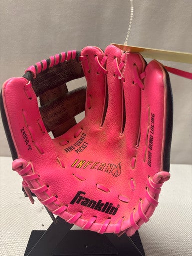 Used Franklin INFERNO 24950 BB/SB Glove RH Throw Pink 9" 11490-S000269154