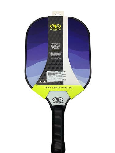Used FIBERGLASS PB PADDLE Pickleball Racquet Royal Blue And White 11347-S000264384