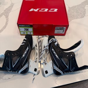 Black 2019 CCM Ribcor 76K Hockey Skates Regular Width Size 4.5 (New)