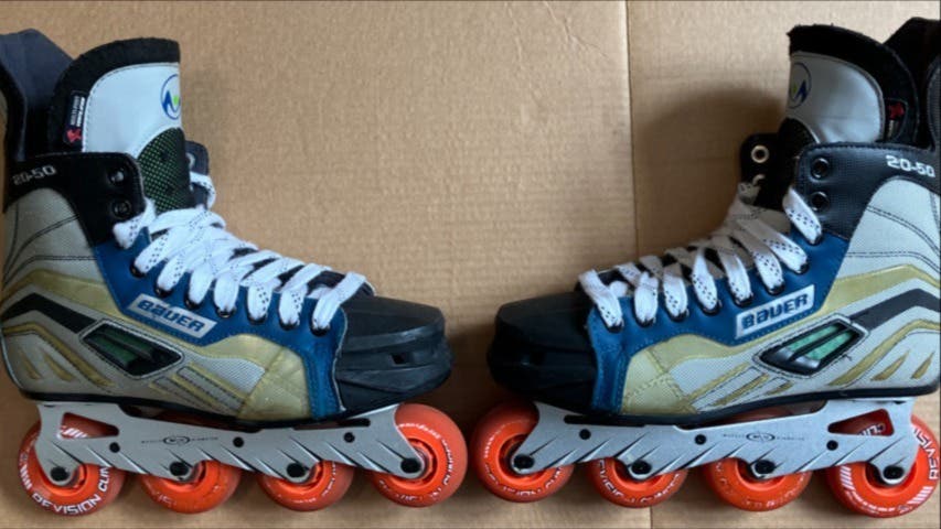 Bauer 20-50 Inline Skates Regular Width Size 9 (Used)
