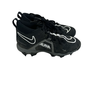 Used Nike ALPHA MENACE Jr FB Cleats Black Junior 03.5 11692-S000146725