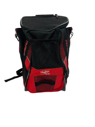Used Rawlings BACKPACK BB/SB Player Backpack Black And Red 11692-S000146791