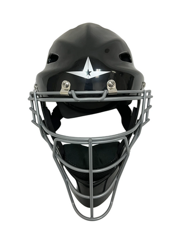 Used All-Star MVP3-S Catchers Helmet w/Mask Black S/M 11692-S000146924