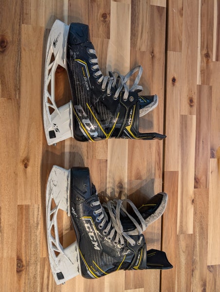 Black/Yellow 2021 CCM Super Tacks AS3 Pro Hockey Skates Regular Width 8 (Used)