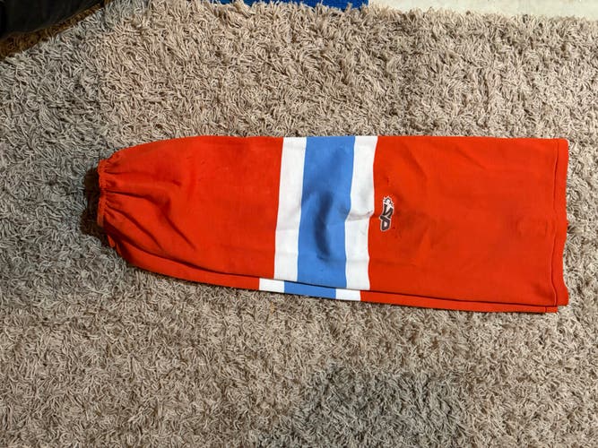 Orange little caesrers game socks size 30”