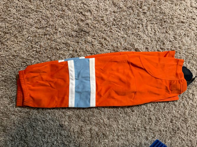 Orange little caesrers game socks size 26”