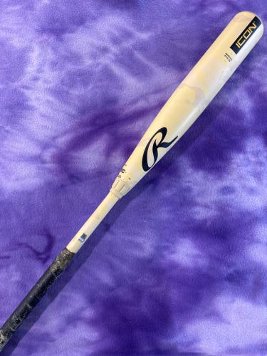 2025 Rawlings Icon Composite Bat BBCOR Certified (-3) Composite 29 oz 32" (Used)