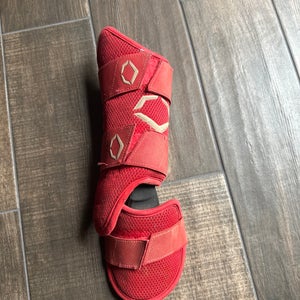 Red Senior EvoShield Leg guard Shin Guards (Used)