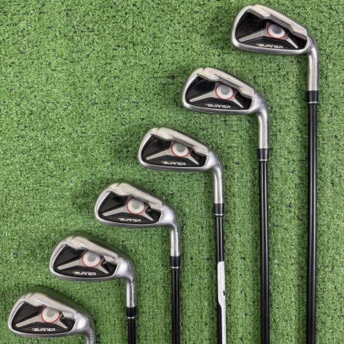 TaylorMade Burner 1.0 2009 Iron Set 5-PW REAX 65 Graphite Regular Flex