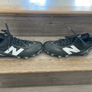 Black Kids Size M 6.0 (W 7.0) Youth New Balance High Top Freeze 3.0 Molded Cleats (New)