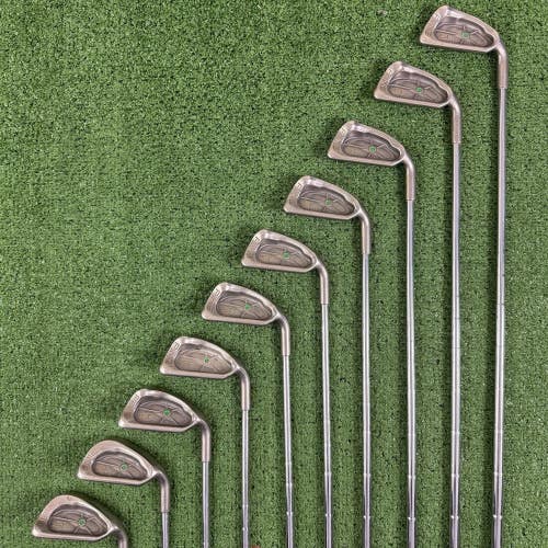 Ping ISI BeNi Nickel Iron Set 2-PW SW Green Dot Karsten Z-Z65 Stiff Flex