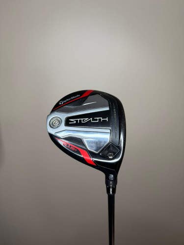 Taylormade Stealth Plus 3-Wood 15 HZRDUS Smoke Red RDX Stiff Flex 43 NICE