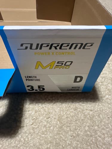 2025 Bauer Supreme M50 Pro Hockey Skates Size 3.5 Fit 2 Bladetech steel