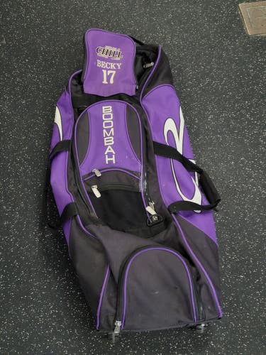 Used BoomBah WHEELED BAG BB/SB Player Wheeled Bag Purple 11849-S000037104