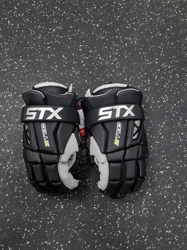 New STX CELL VI Lacrosse Gloves Mens Black 12" 11849-S000037122