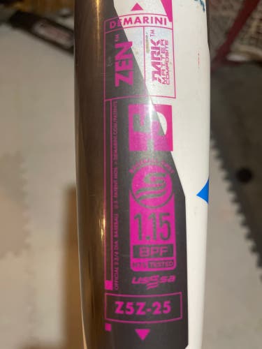 2025 DeMarini CF Zen Composite USSSA Certified Bat (-5) 26 oz 31" (Used)