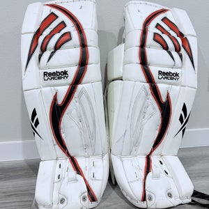 34" Reebok Larceny L9 Goalie Leg Pads Pro Stock (Used) GPKFSP