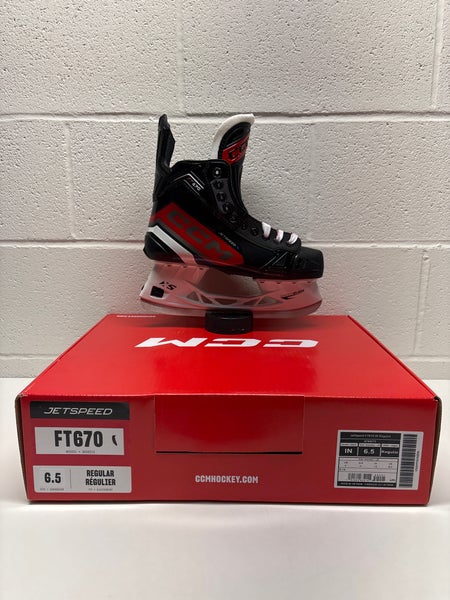 New!! CCM JetSpeed FT670 Hockey Skates Regular Width Size 6.5