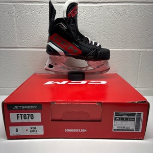 New!! 2023 CCM JetSpeed FT670 Hockey Skates Wide Width 6