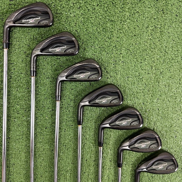 Callaway Steelhead XR Pro Black Iron Set 5-PW AW XP 105 S300 Stiff Left Handed