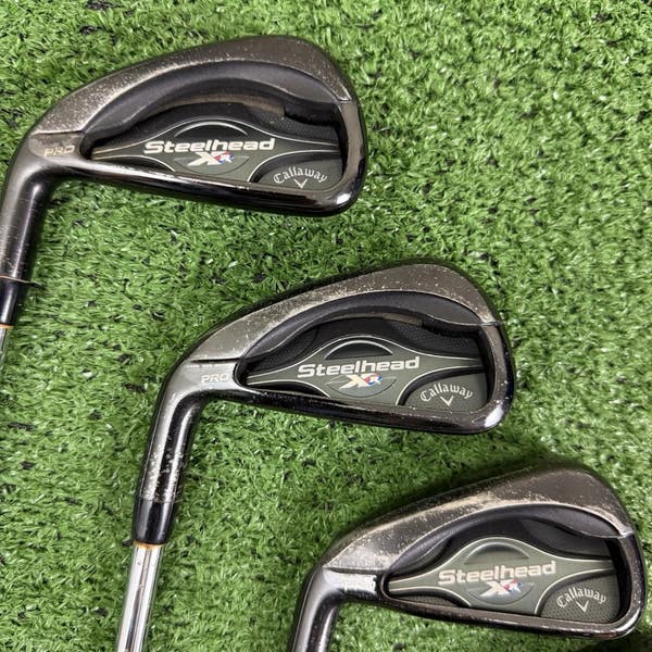 Callaway Steelhead XR Pro Black Iron Set 5-PW AW XP 105 S300 Stiff