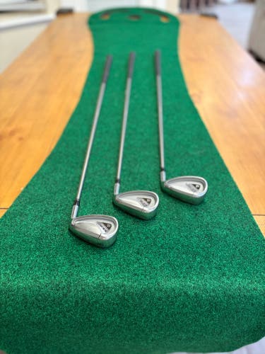 Golf Irons: Adams Golf Idea irons. 8, 9, P. Steel shalt.