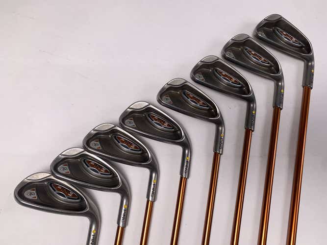 Ping G10 Iron Set 4-PW+SW Yellow Dot 1.5* Up TFC 129 I Soft Regular Senior RH