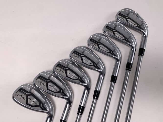 Callaway Apex CF 16 Iron Set 5-PW+AW KBS Tour C-Taper 120g Stiff Steel Mens RH