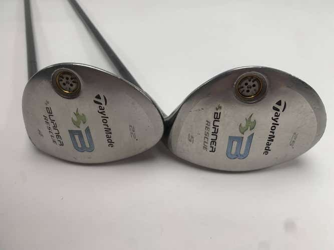 TaylorMade Burner Rescue 2008 4 & 5 Hybrid Set 22* 25* REAX 50g Ladies RH