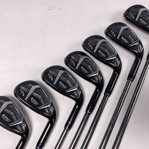 Callaway EPIC Star Iron Set 7-PW+AW+GW+SW  Grand Bassara 55g Senior Graphite RH