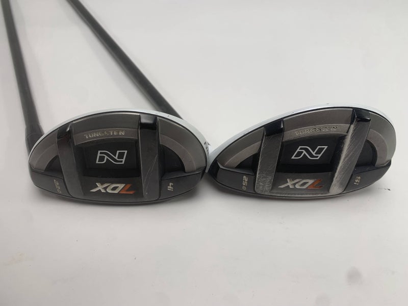 Nickent 7DX 4 & 5 Hybrid Set 22* 25* Aldila RIP 80g Stiff RH
