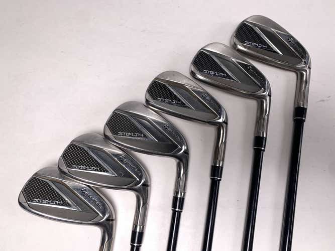 TaylorMade Stealth Iron Set 5-PW Fujikura Ventus Red 5A Senior Graphite Mens RH