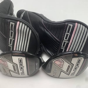 Cobra Air X Womens 3 & 5 Fairway Wood Set 19* 23* Ultralite Ladies RH HC -1.75''