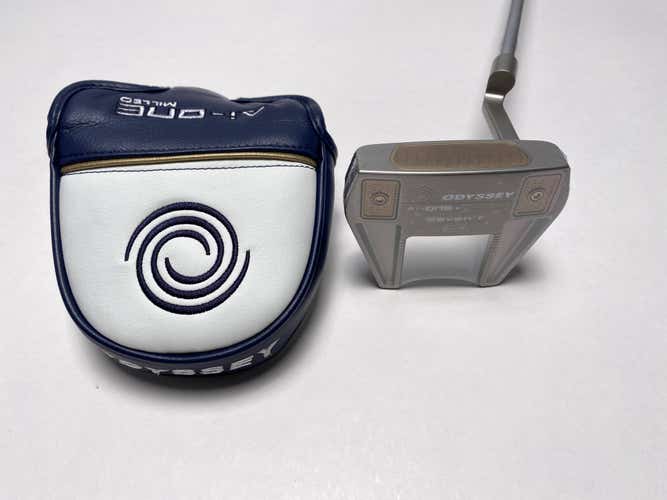 Odyssey Ai-ONE Silver Milled Seven T Putter 35" Mens RH HC NEW