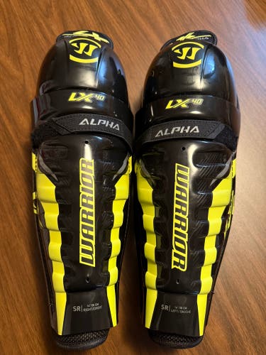 Great condition Senior Warrior Alpha LX 40 14" Shin Pads (Used)