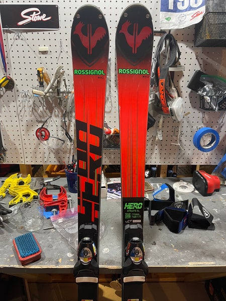 Rossignol Hero FIS SL Pro 165 cm Racing Skis With Bindings (Used)