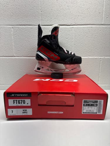 New!! 2023 CCM JetSpeed FT670 Hockey Skates Wide Width 7