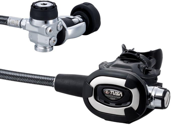 Tusa RS-681 Yoke Adjustable Regulator Set Scuba Diving 1st 2nd Stage R-600, S-81