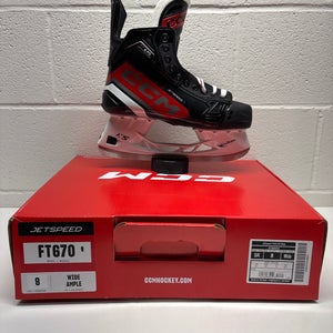 New!! 2023 CCM JetSpeed FT670 Hockey Skates Wide Width 8