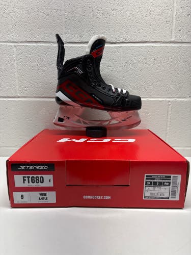 New!! 2023 CCM JetSpeed FT680 Hockey Skates Wide Width 9