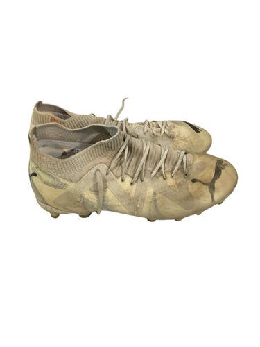 Used Puma EVOPOWER Soccer Cleats White Senior 6.5 11347-S000264477