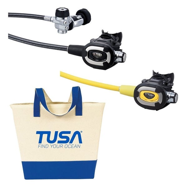 Tusa RS-681 Yoke Adjustable Regulator Package Scuba Diving 1st, 2nd Stage, Octo