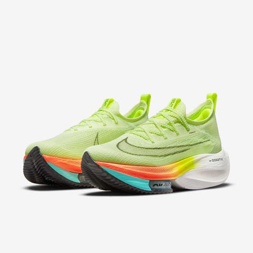Nike Air Zoom Alphafly NEXT% Yellow Volt Running CZ1514-700 Sz Women 8.5 / Men 7.5