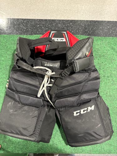 Black CCM 1.9 Hockey Goalie Pants (Used) | Intermediate Large