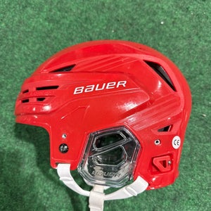 Red Large Bauer Re-Akt 85 Helmet (Used)