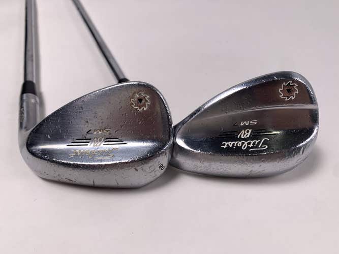 Titleist Vokey SM7 Tour Chrome Wedge Set 56* 8 | 60* 10 Wedge Steel Mens RH